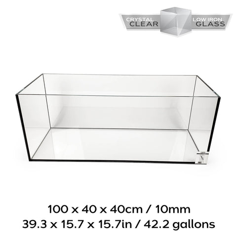 SR Aquaristik Rimless Aquariums 42.2 gallons -100 x 40 x 40cm (39.3" x 15.7" x 15.7") 10 mm glass thickness - SRA 5846